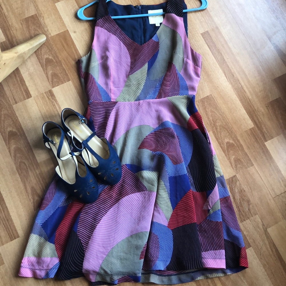 ModCloth color block dress